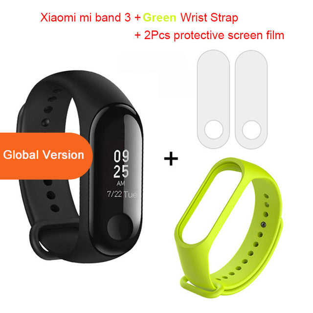 Global Version Xiaomi mi band 3 Fitness Tracker Smart Bracelet 0.78 OLED Touch Screen 50M Waterproof miband 3 Xiomi band 3 - Mubimart -  