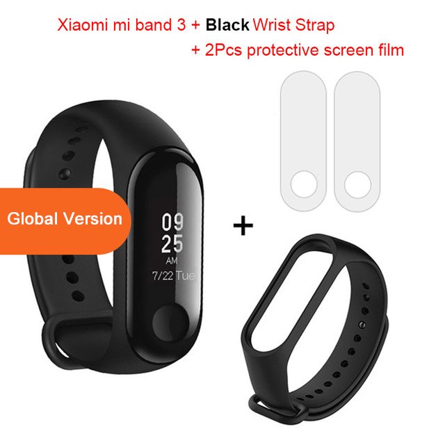 Global Version Xiaomi mi band 3 Fitness Tracker Smart Bracelet 0.78 OLED Touch Screen 50M Waterproof miband 3 Xiomi band 3 - Mubimart -  