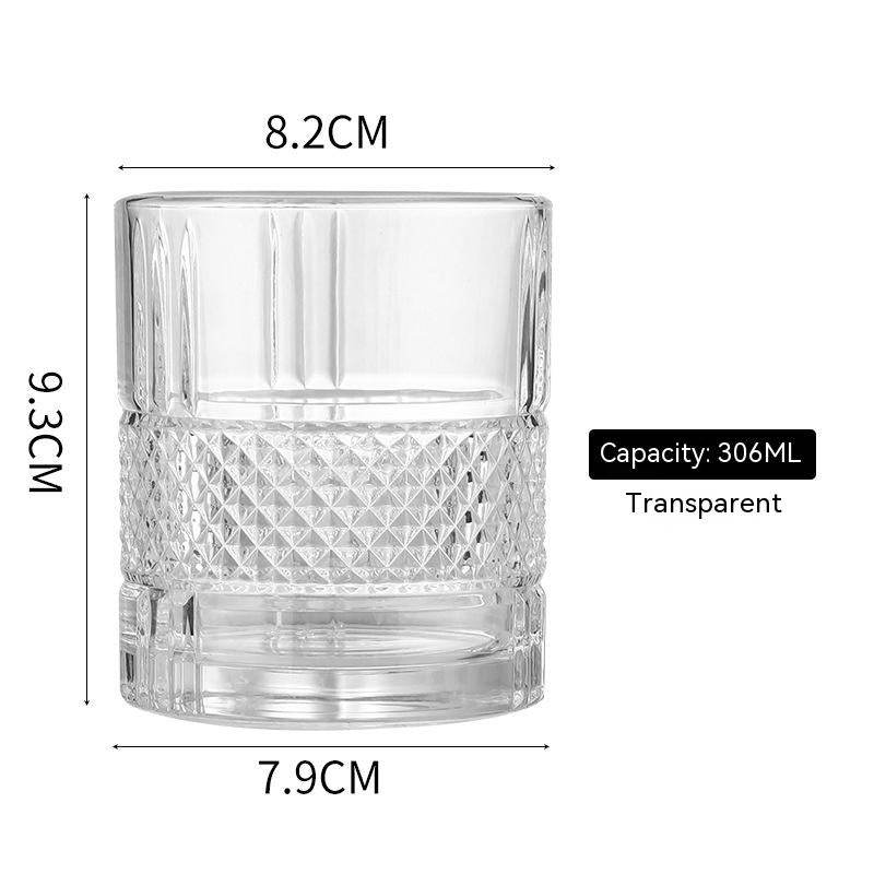 Gold Whiskey Glass Household Wine Glass - Mubimart
