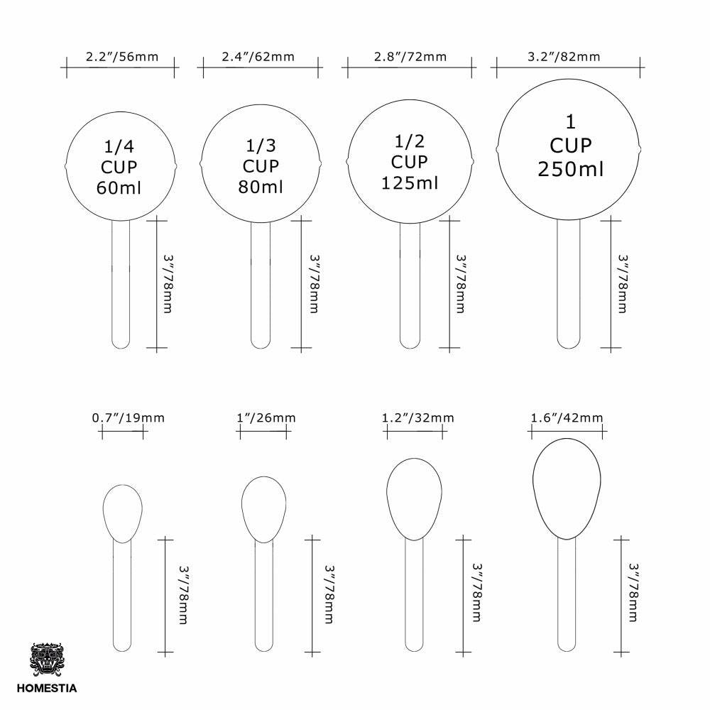 Gold measuring cup measuring spoon set - Mubimart