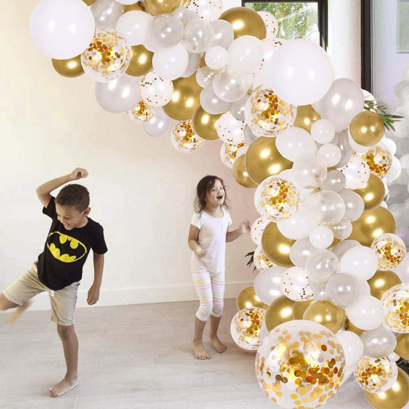 Golden Confetti Balloon Baby Shower Wedding - Mubimart -  