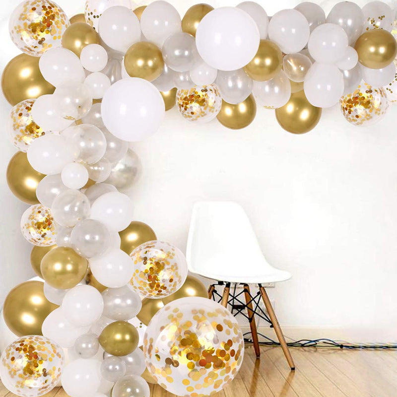 Golden Confetti Balloon Baby Shower Wedding - Mubimart - Balloons 