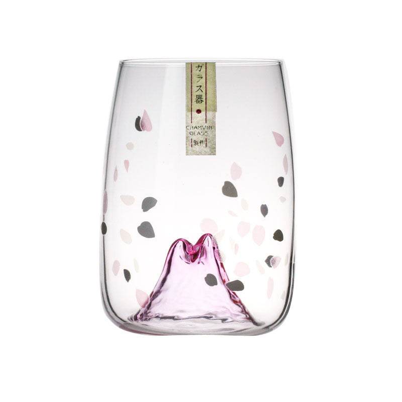 Green Mountain Cup Wine Glass Glass Tea Cup Water Cup - Mubimart