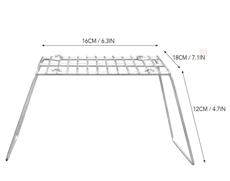 Grill Stainless Steel Picnic Barbecue Stove Rack - Mubimart -  