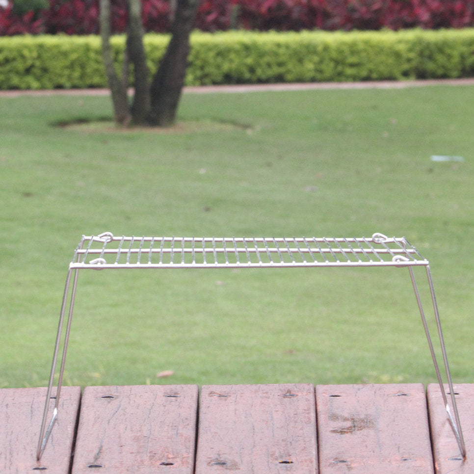 Grill Stainless Steel Picnic Barbecue Stove Rack - Mubimart -  