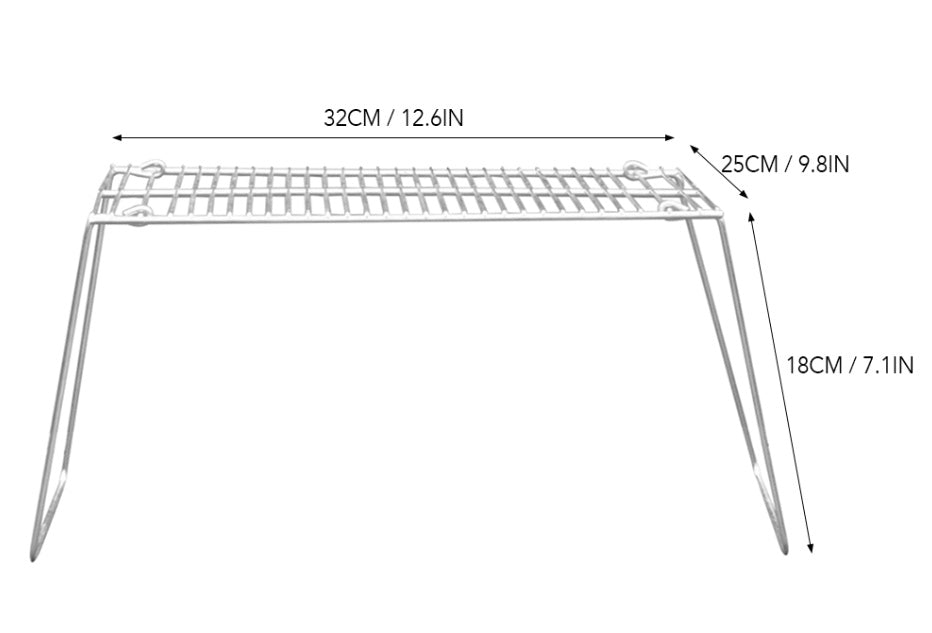 Grill Stainless Steel Picnic Barbecue Stove Rack - Mubimart -  