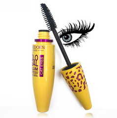 Growth Mascara Leopard-shaped Yellow Tube Thick Curling Waterproof Mascara - Mubimart - Mascara 