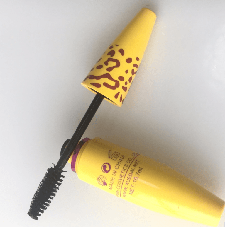 Growth Mascara Leopard-shaped Yellow Tube Thick Curling Waterproof Mascara - Mubimart
