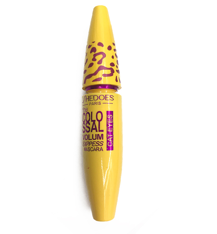 Growth Mascara Leopard-shaped Yellow Tube Thick Curling Waterproof Mascara - Mubimart -  