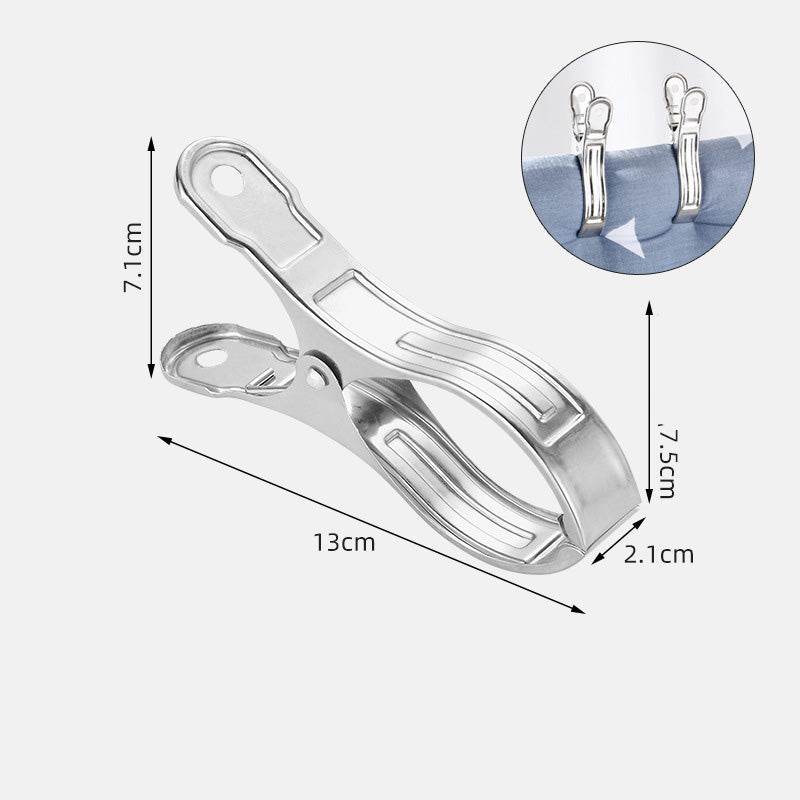 Guangkai Stainless Steel Clip Drying Clothes Clip Spring Drying Socks Clothes Windproof Clip Big Clip Drying Quilt Clip Manufacturer - Mubimart
