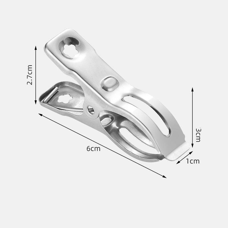 Guangkai Stainless Steel Clip Drying Clothes Clip Spring Drying Socks Clothes Windproof Clip Big Clip Drying Quilt Clip Manufacturer - Mubimart