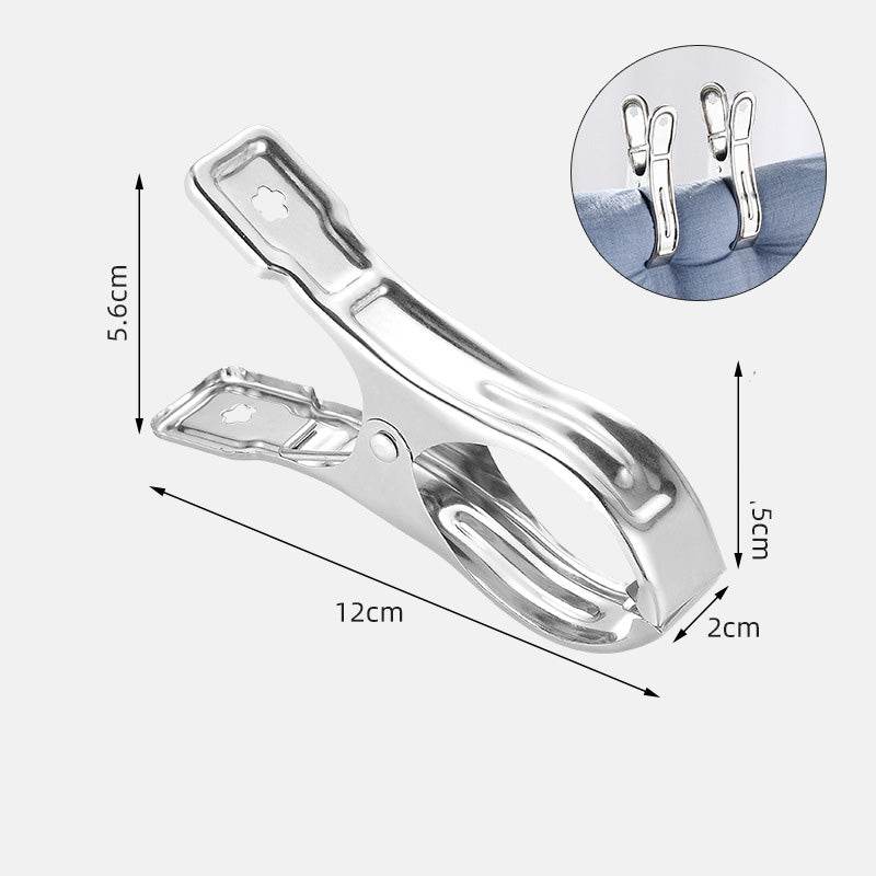 Guangkai Stainless Steel Clip Drying Clothes Clip Spring Drying Socks Clothes Windproof Clip Big Clip Drying Quilt Clip Manufacturer - Mubimart