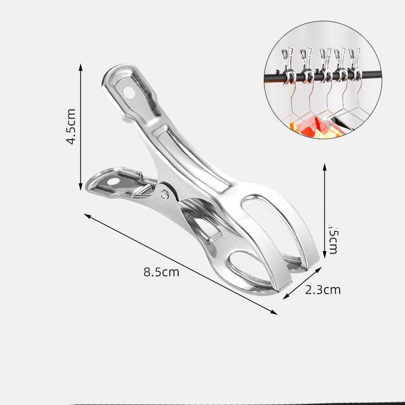 Guangkai Stainless Steel Clip Drying Clothes Clip Spring Drying Socks Clothes Windproof Clip Big Clip Drying Quilt Clip Manufacturer - Mubimart