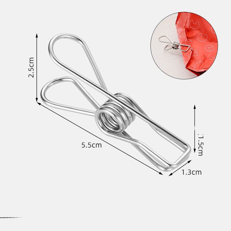 Guangkai Stainless Steel Clip Drying Clothes Clip Spring Drying Socks Clothes Windproof Clip Big Clip Drying Quilt Clip Manufacturer - Mubimart
