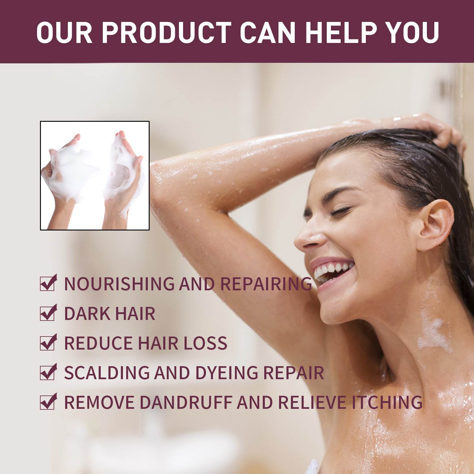 Hair Care Polygonum Multiflorum Shampoo Soap - Mubimart