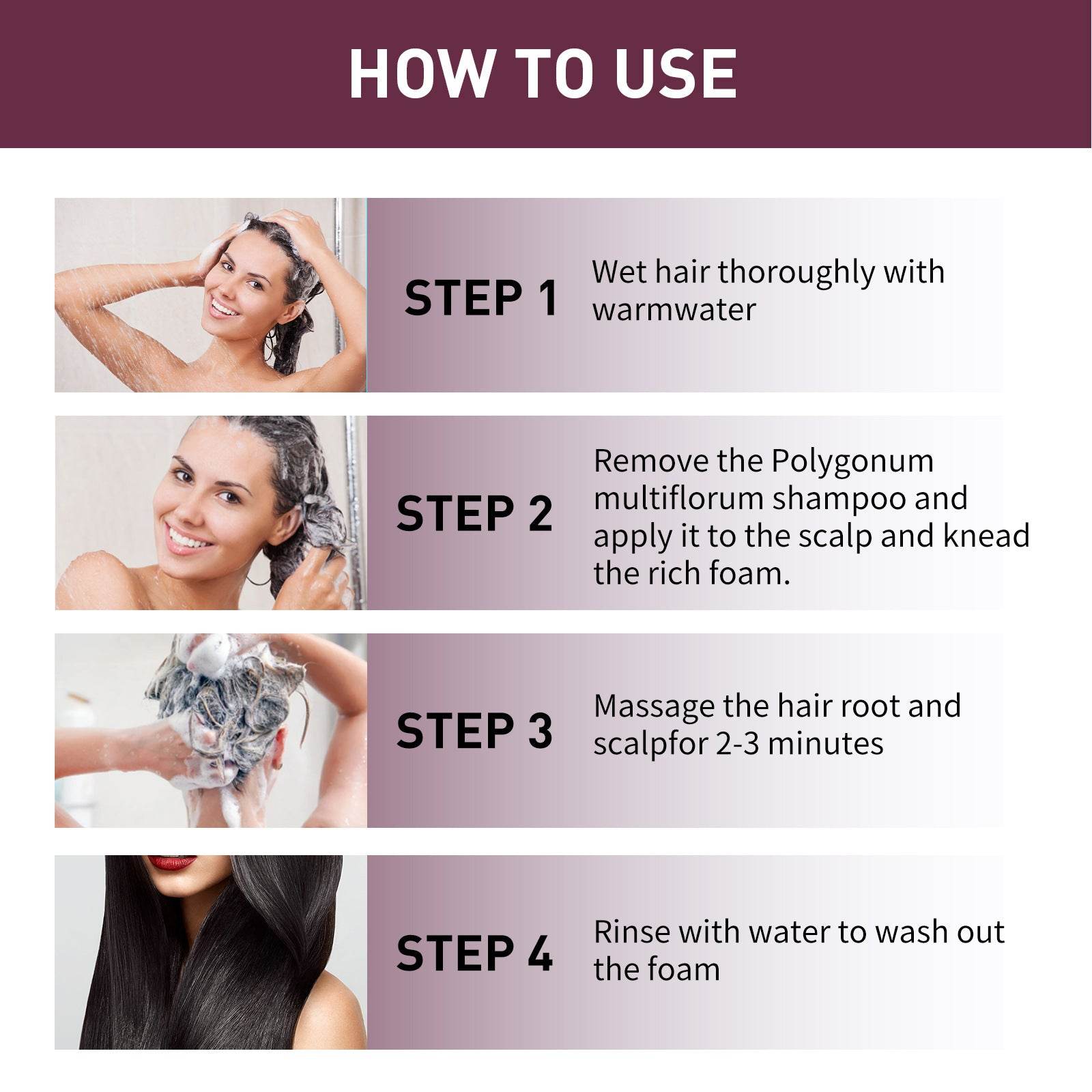 Hair Care Polygonum Multiflorum Shampoo Soap - Mubimart