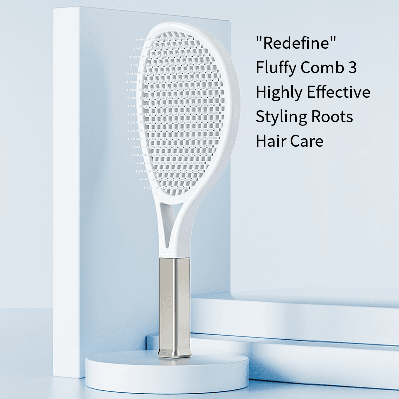 Hair Comb Tennis Racket Fluffy Combs High Skull Top Hair Artifact Airbag Cushion Massage Comb Barber Tools Hair Detangler Hairbrush For Thick Hair Self Cleaning Curly Hair Brush For Curly Hair - Mubimart