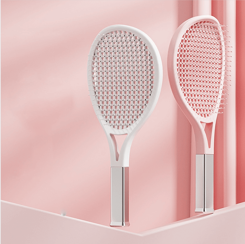 Hair Comb Tennis Racket Fluffy Combs High Skull Top Hair Artifact Airbag Cushion Massage Comb Barber Tools Hair Detangler Hairbrush For Thick Hair Self Cleaning Curly Hair Brush For Curly Hair - Mubimart