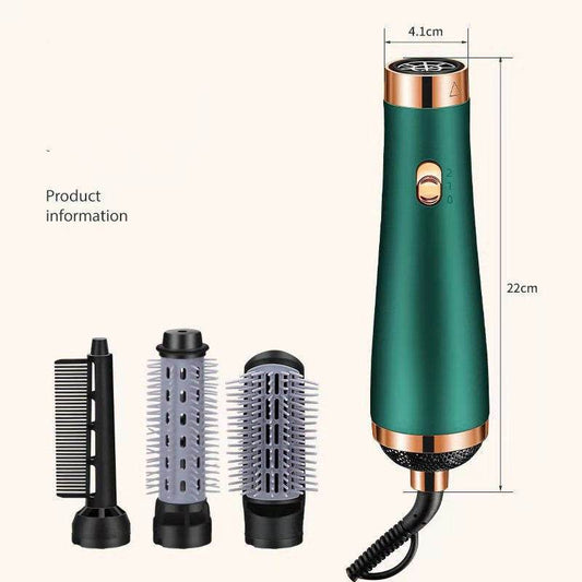 Hair Dryer Multifunctional Three-In-One High-Power Hair Dryer Curling Iron Hair Straightener Gift - Mubimart