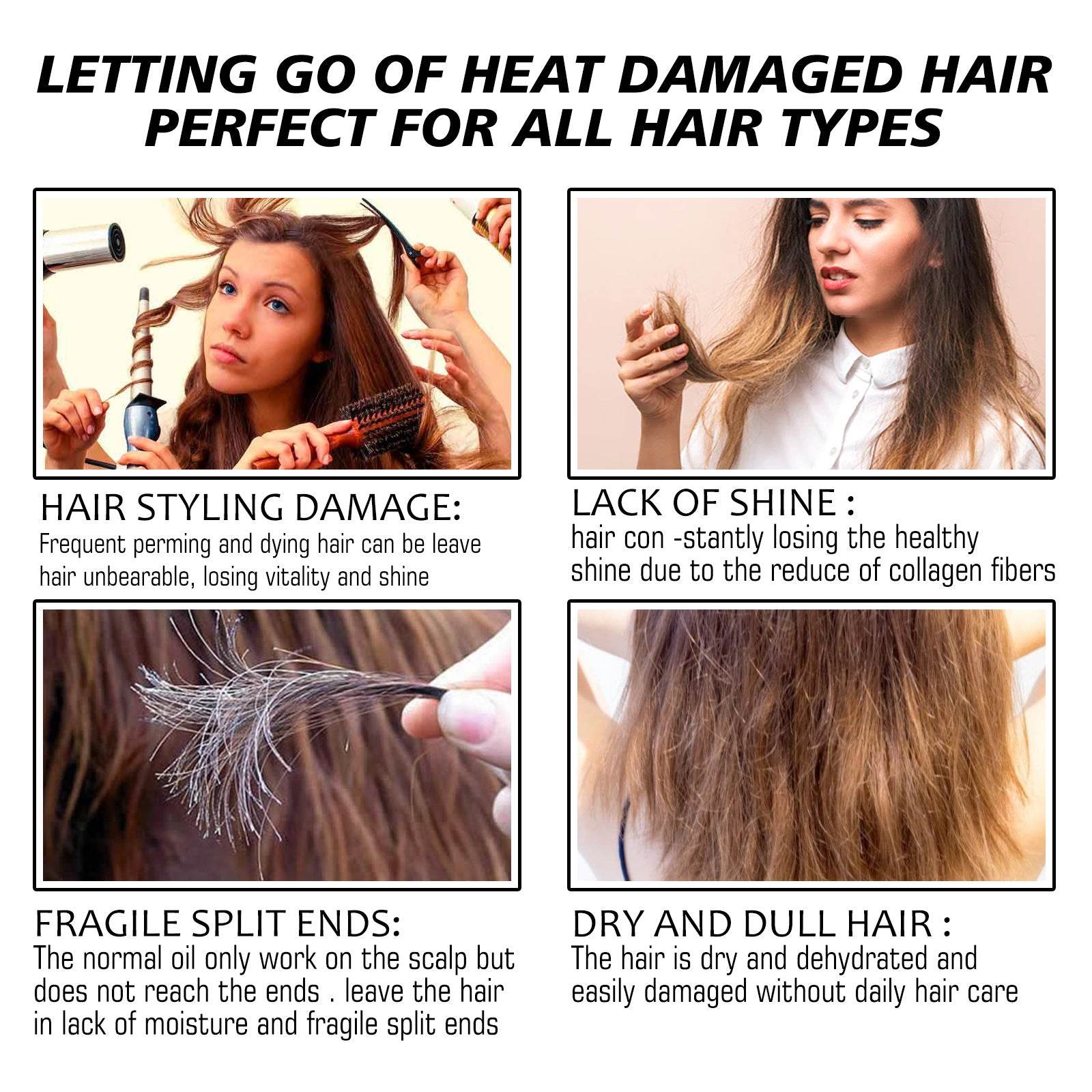 Hair Heat Insulation Protection Spray Curly Hair - Mubimart