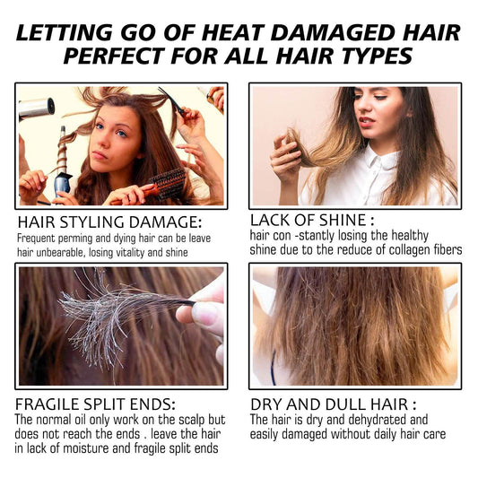 Hair Heat Insulation Protection Spray Curly Hair - Mubimart