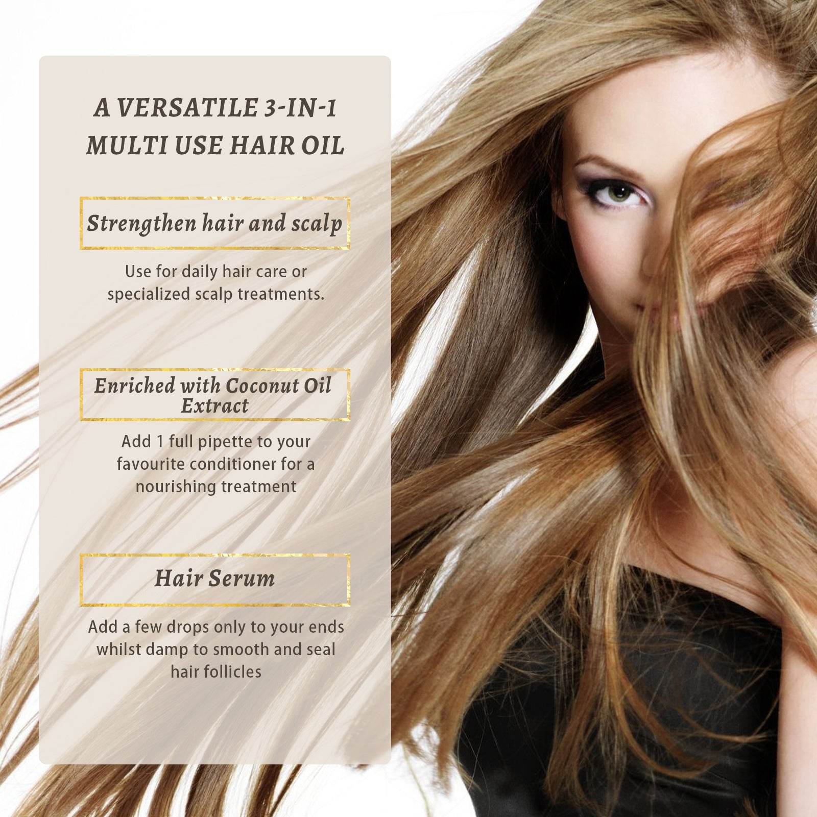 Hair Repair Damaged Dry Manic Moisturizing Thick Hair Care Essential Oil - Mubimart
