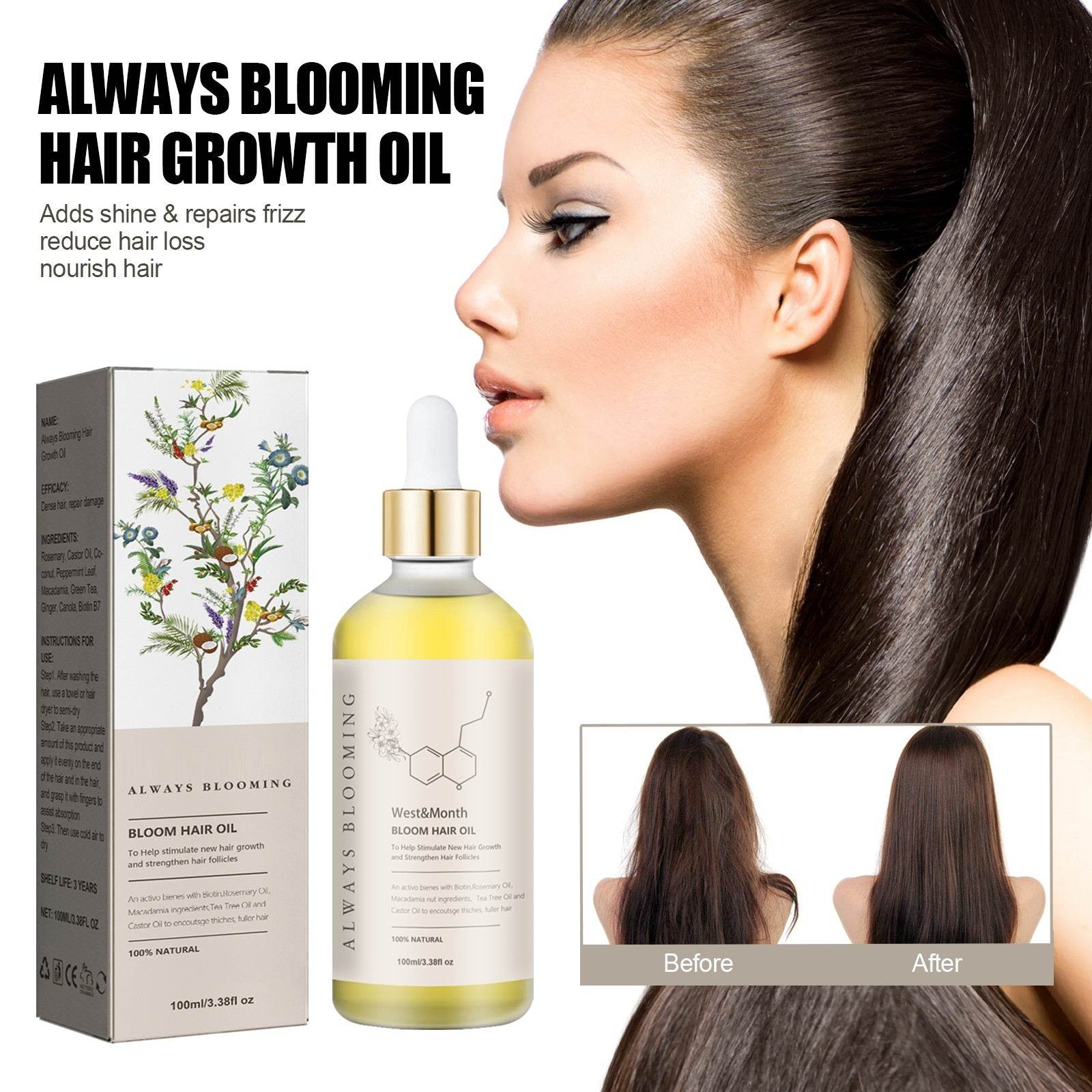 Hair Repair Damaged Dry Manic Moisturizing Thick Hair Care Essential Oil - Mubimart