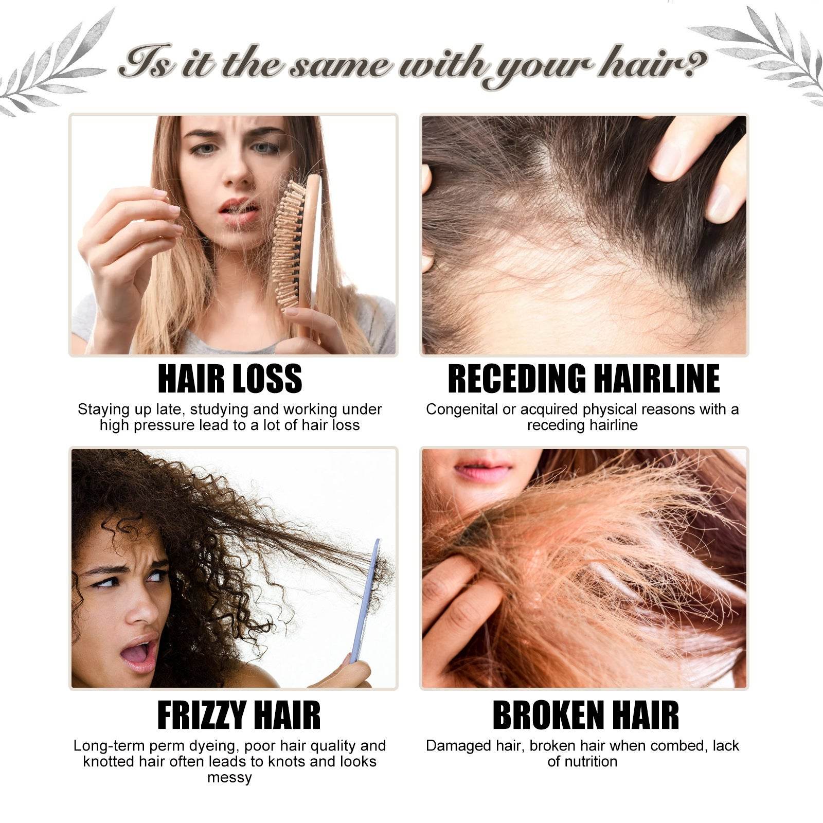 Hair Repair Damaged Dry Manic Moisturizing Thick Hair Care Essential Oil - Mubimart