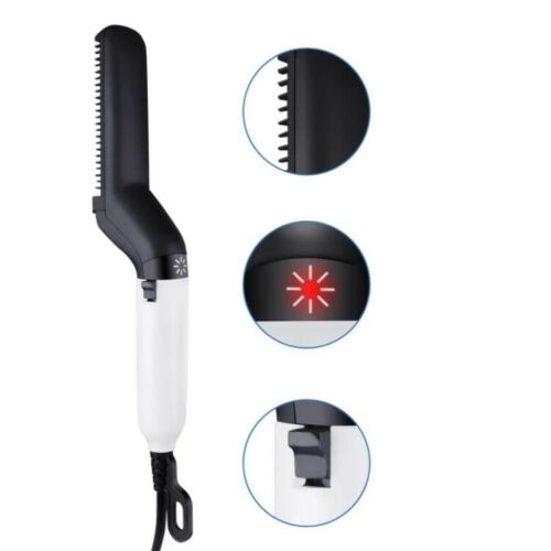 Hair Straightener Men Multifunctional Comb Curling Electric Brush Professional Hair Comb Brush Beard Straightener Hair Curler Fast Heating Styling Tools - Mubimart -  