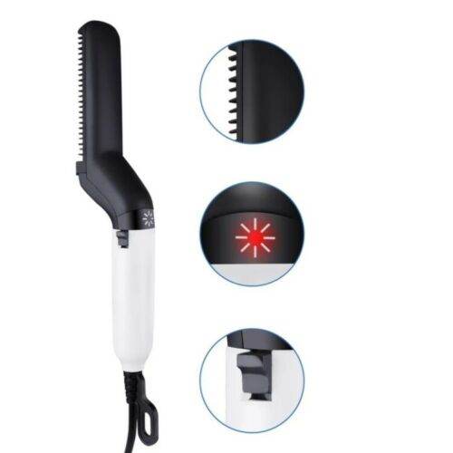 Hair Straightener Men Multifunctional Comb Curling Electric Brush Professional Hair Comb Brush Beard Straightener Hair Curler Fast Heating Styling Tools - Mubimart