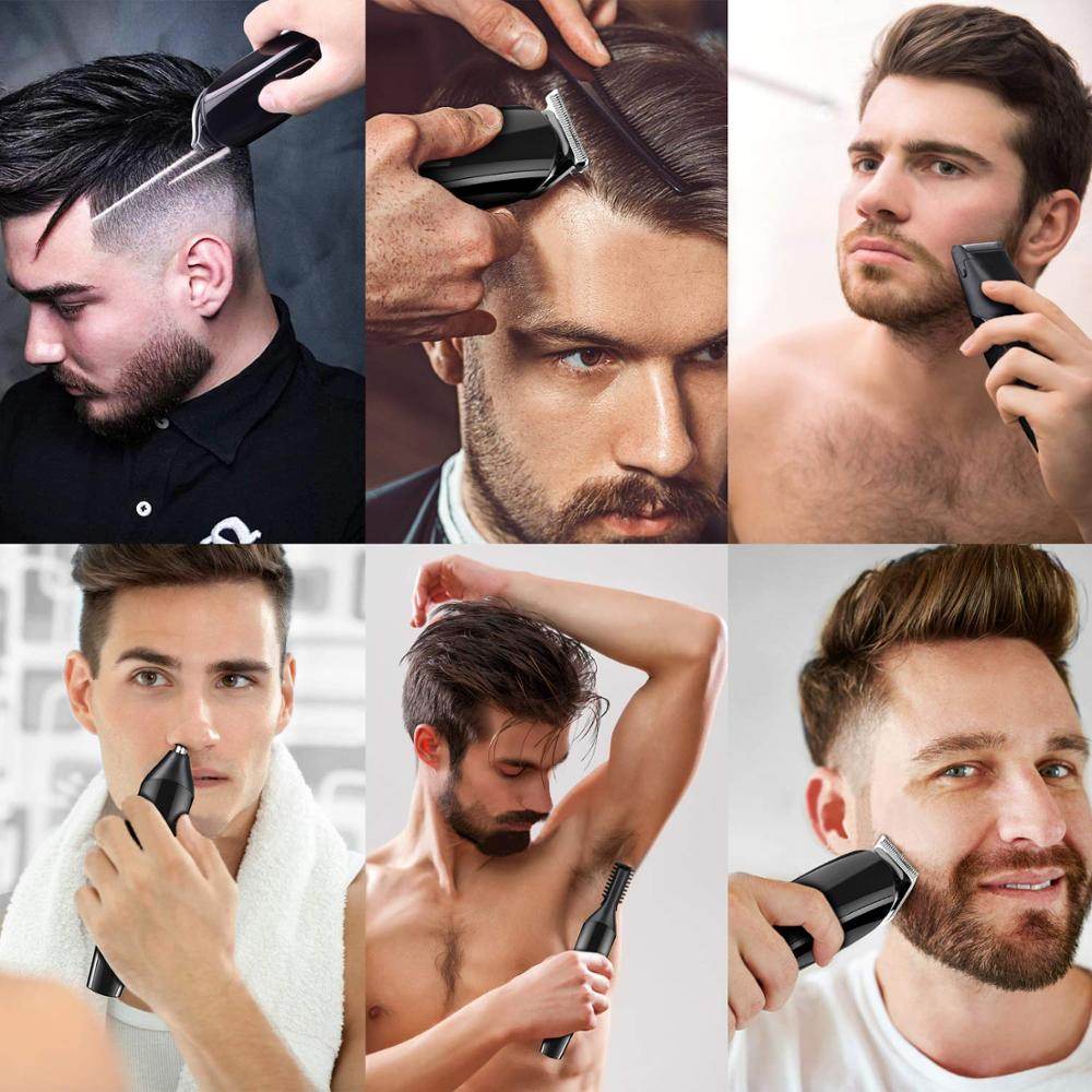 Hair trimmer electric clipper shaver beard shaving machine - Mubimart