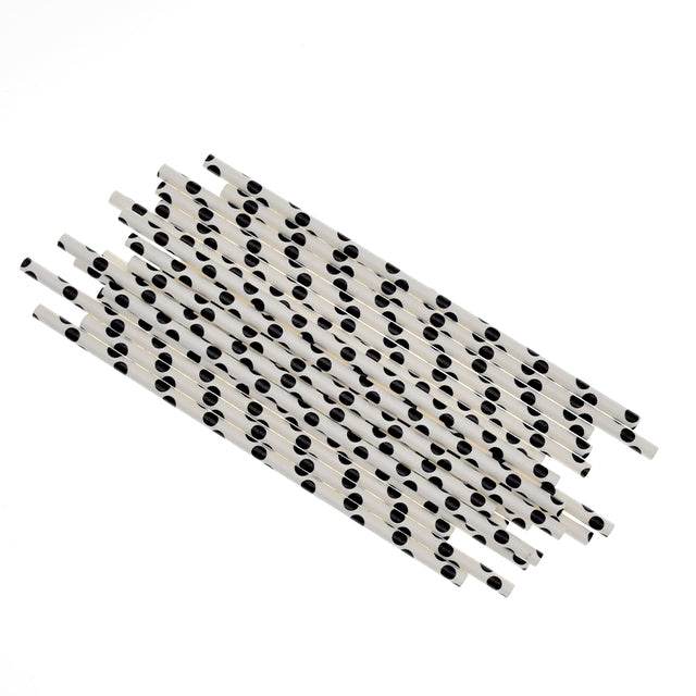 Halloween Biodegradable Drinking Paper Straws Pumpkin Bat Sp - Mubimart