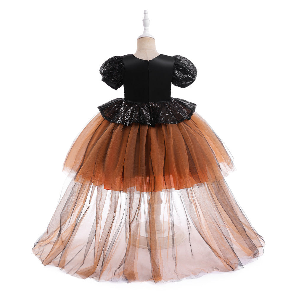 Halloween Girls' Witch Performance Costume Party Dress - Mubimart -  