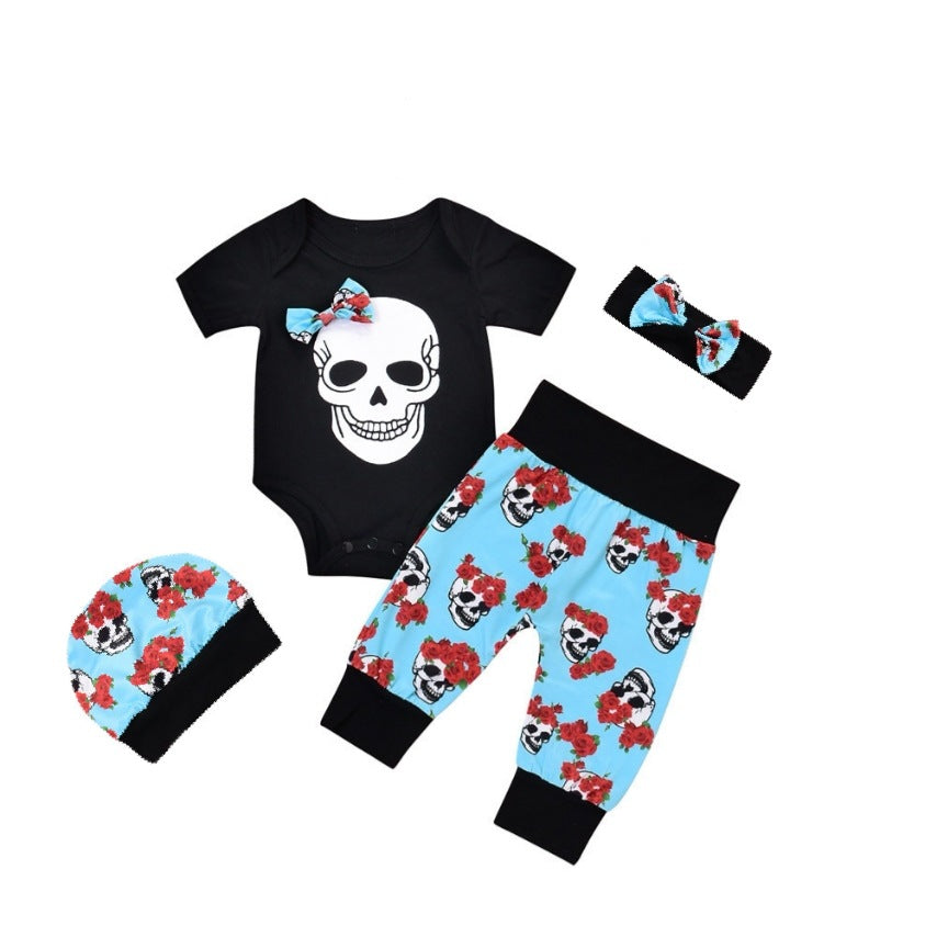 Halloween baby four-piece set - Mubimart -  