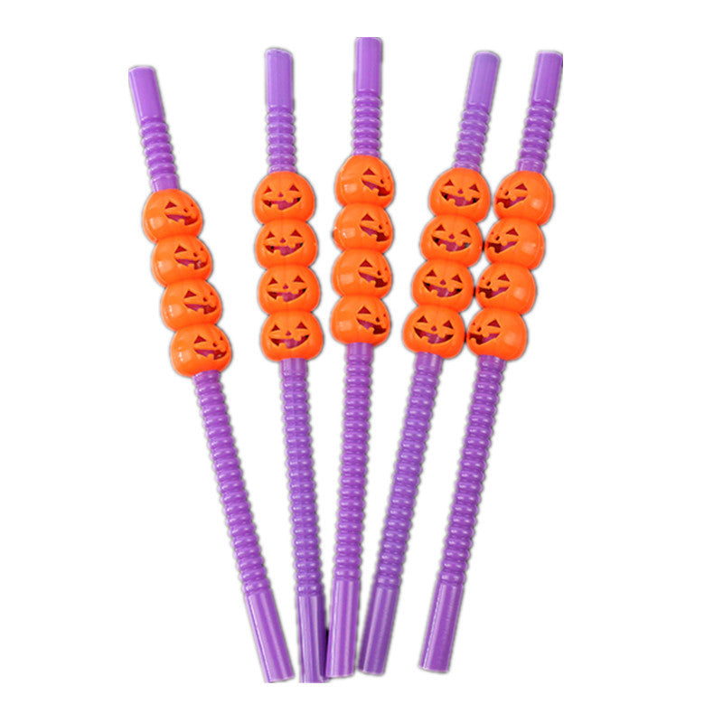 Halloween plastic straws - Mubimart -  