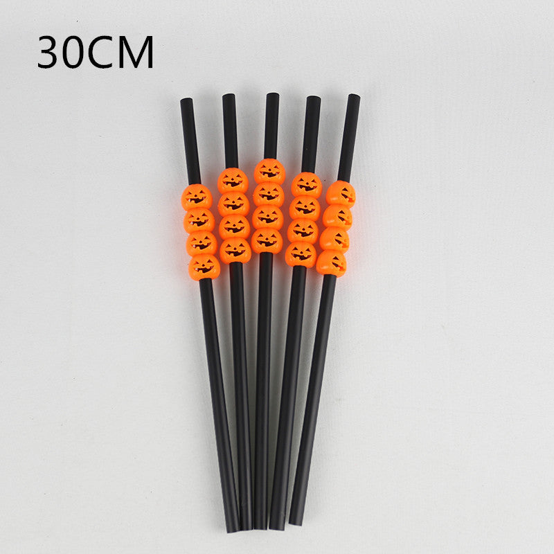 Halloween plastic straws - Mubimart -  