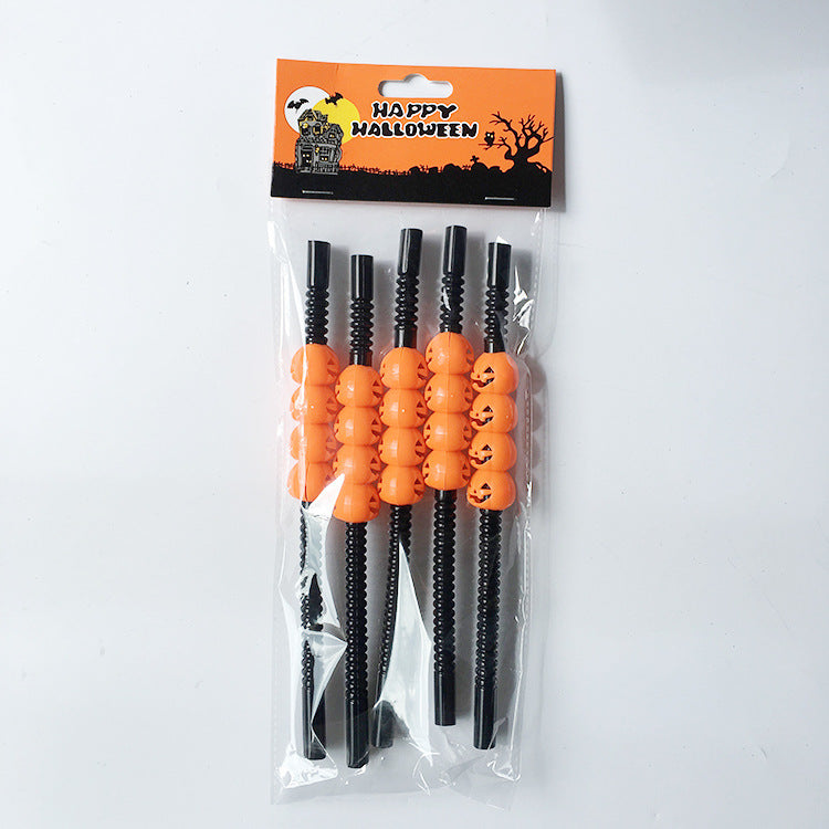 Halloween plastic straws - Mubimart -  