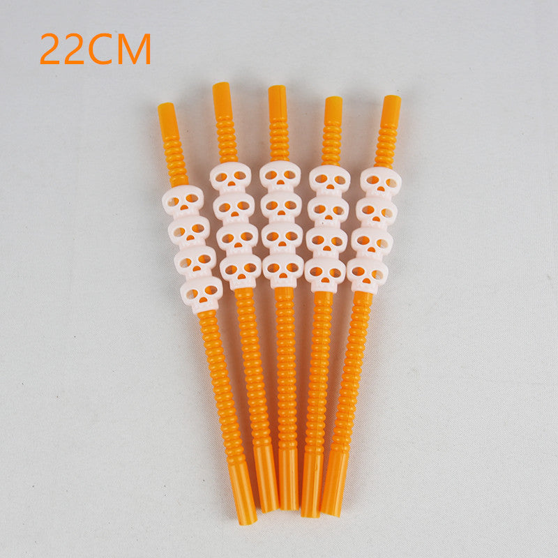 Halloween plastic straws - Mubimart -  