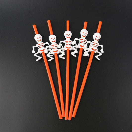 Halloween plastic straws - Mubimart