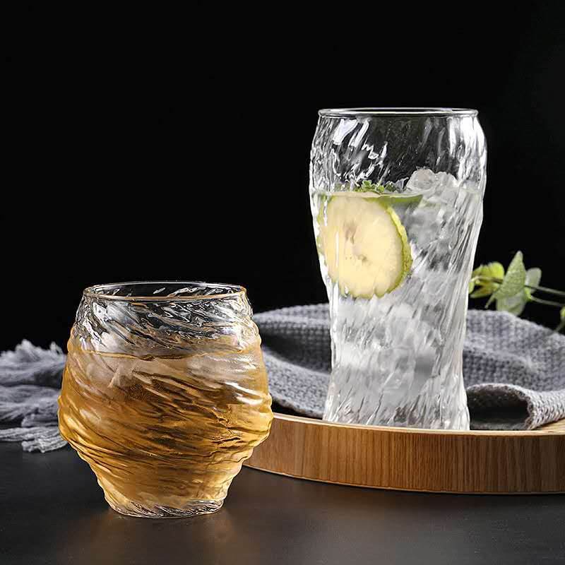 Hammered Glass Creative Whiskey Glass - Mubimart