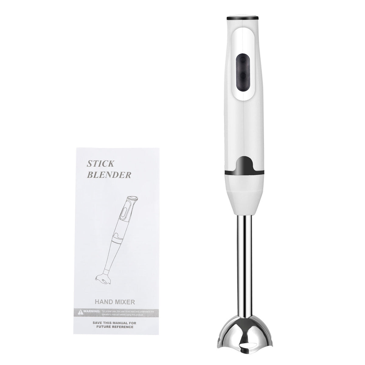 Hand Blender 400W Electric Stick Blender Curry Puree Food Mixer And Liquidiser - Mubimart -  