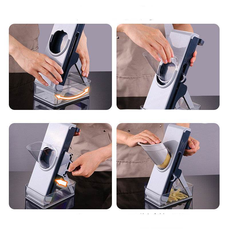 Hand Chopper Kitchen Lever Press Grater - Mubimart