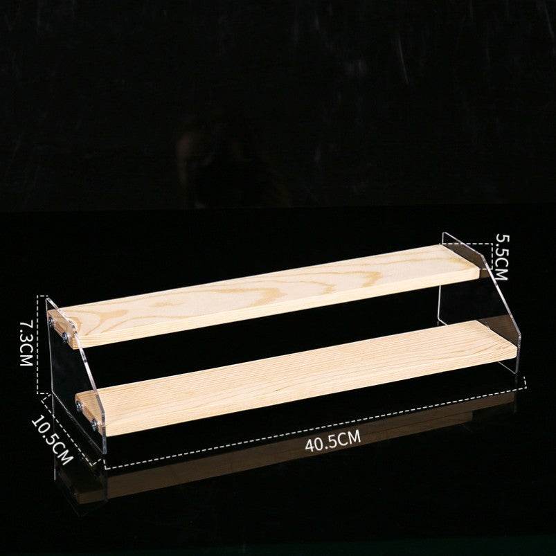Hand Display Step Blind Box Storage Acrylic Wood Stepped Display Rack Ornaments Toy Display Rack - Mubimart