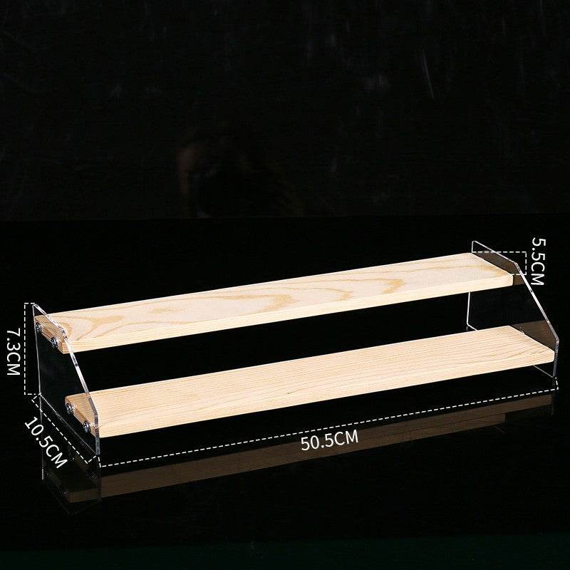 Hand Display Step Blind Box Storage Acrylic Wood Stepped Display Rack Ornaments Toy Display Rack - Mubimart