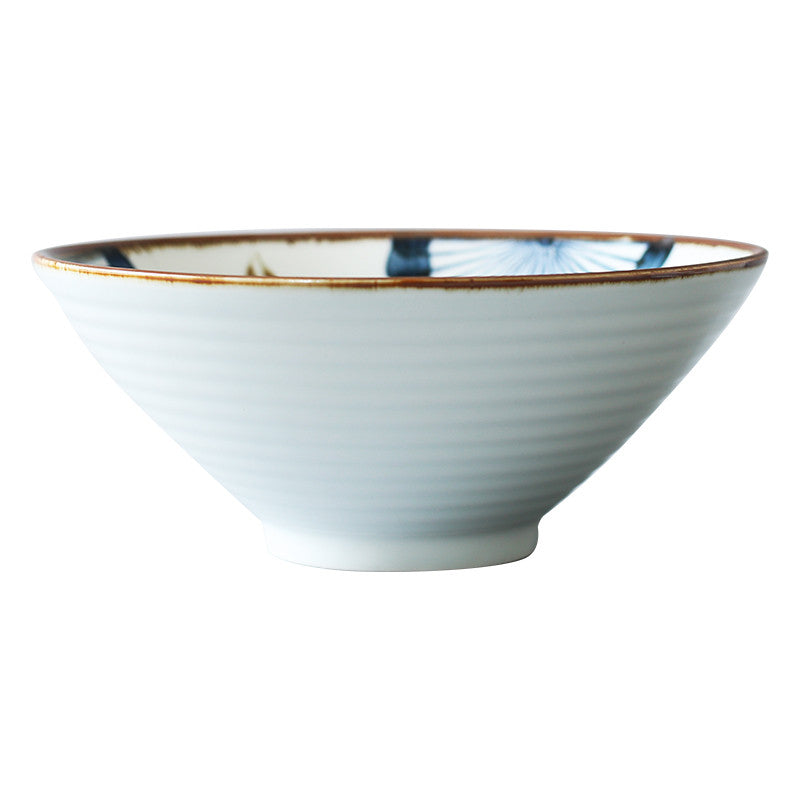 Hand-Painted Noodle Bowl Household Single Large Bowl Tableware - Mubimart -  