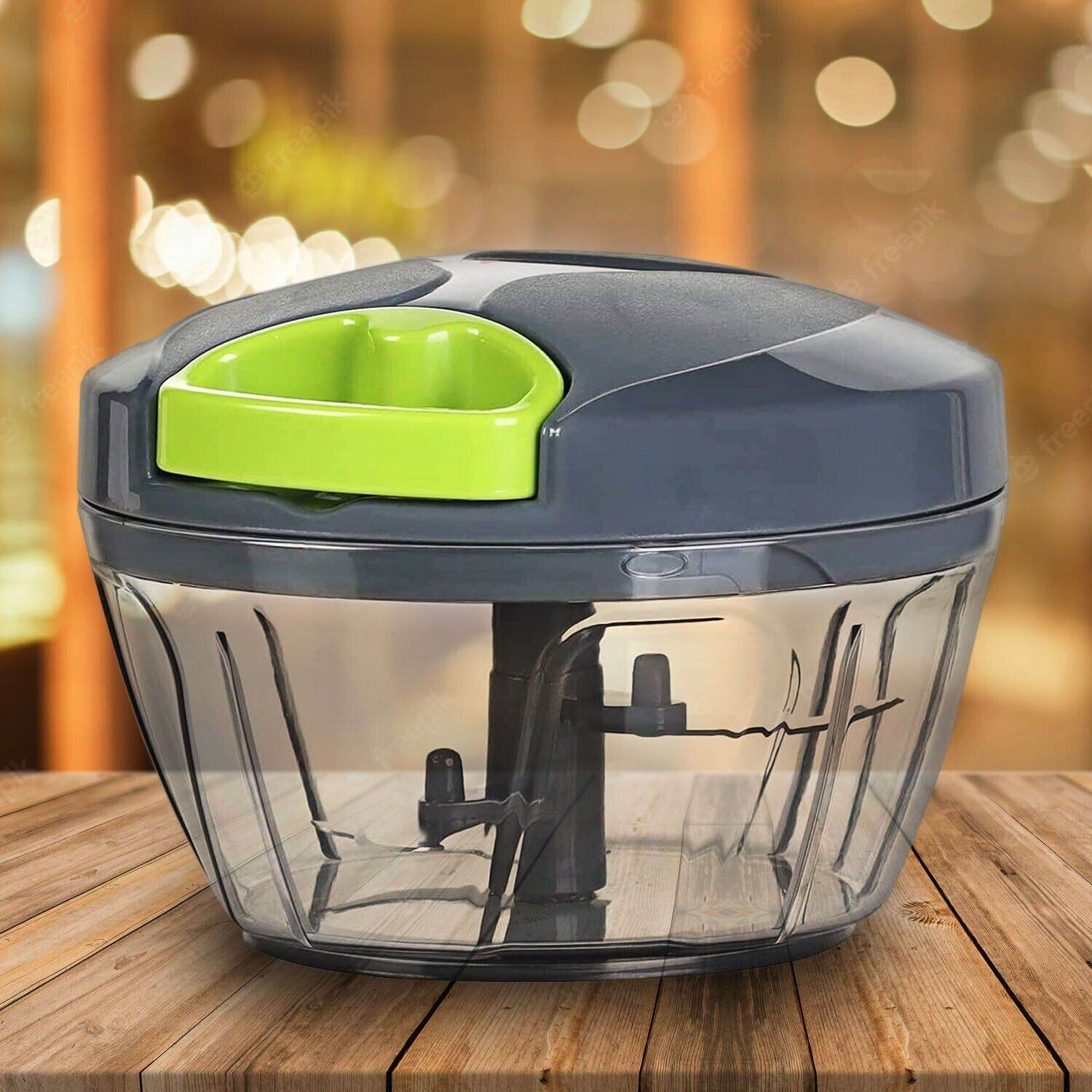 Hand Pull Chopper Vegetable Fruit Cutter Food Onion Veggie Dicer Slicer Kitchen - Mubimart