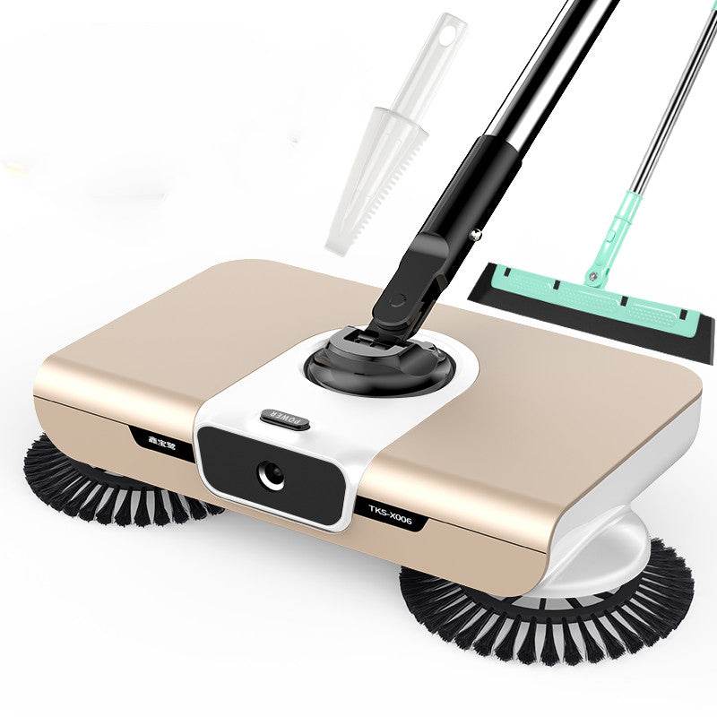 Hand Push Sweeper Broom Wiper, Mopping - Mubimart