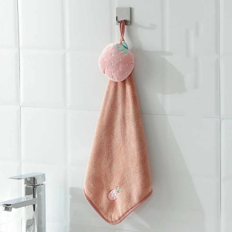 Hand Towels Can Be Hung Cartoon Absorbent Towels Bathroom Housework Cleaning - Mubimart -  