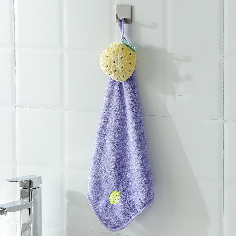 Hand Towels Can Be Hung Cartoon Absorbent Towels Bathroom Housework Cleaning - Mubimart -  