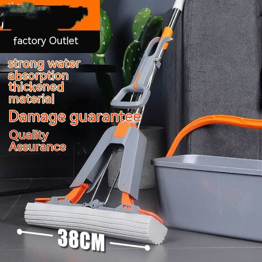 Hand Washing Free Mop Household Folding PVA Mop - Mubimart